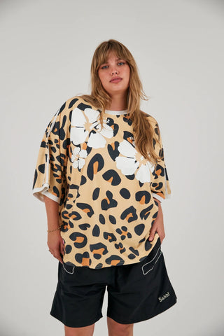 SABBI Hibiscus Tee - Leopard - The Salty BabeTee Shirts