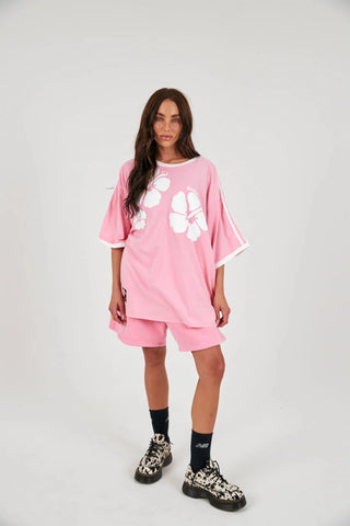 SABBI Hibiscus Tee - Pink - The Salty BabeGraphic Tee Shirts