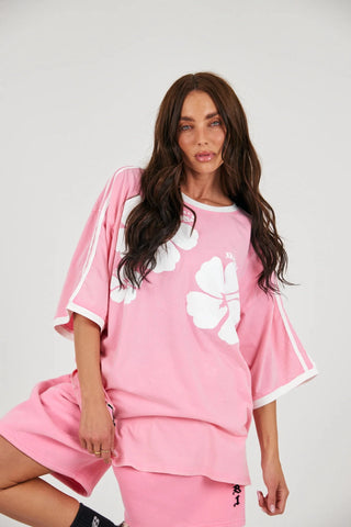 SABBI Hibiscus Tee - Pink - The Salty BabeGraphic Tee Shirts