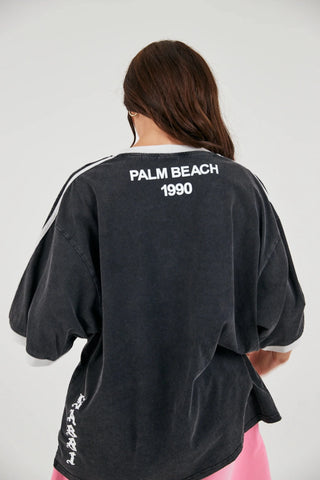 SABBI Hibiscus Tee - Washed Black - The Salty BabeTee Shirts