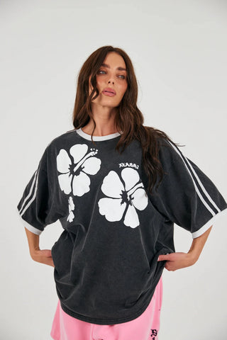 SABBI Hibiscus Tee - Washed Black - The Salty BabeTee Shirts