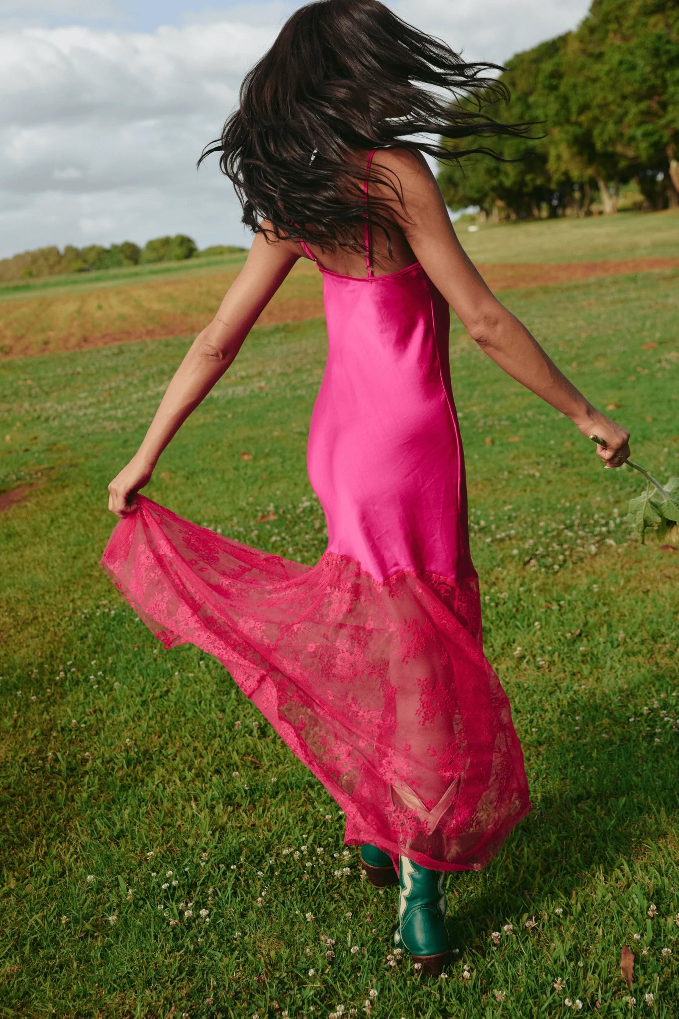 SABBI Lace Maxi Dress - Pink - The Salty BabeDresses