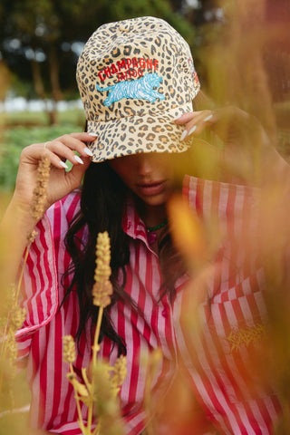 SABBI Leopard Champagne Tattoo Cap 
