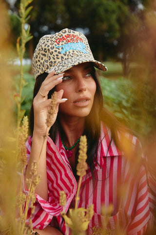 SABBI Leopard Champagne Tattoo Cap 