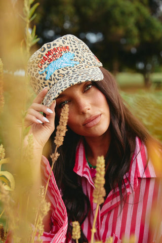 SABBI Leopard Champagne Tattoo Cap 