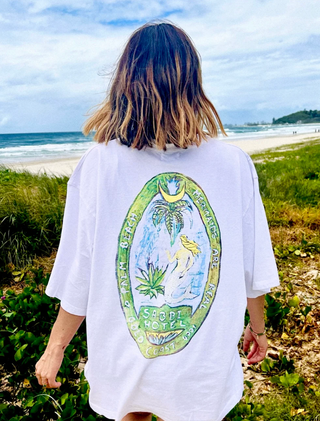 SABBI Mermaid Tee - White - The Salty BabeTee Shirts