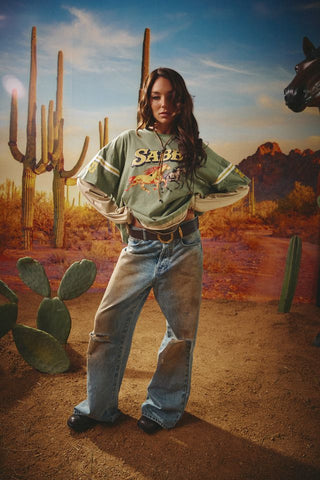 SABBI Neigh Sayer Long Sleeve Tee - Green - The Salty BabeLong Sleeve Shirt