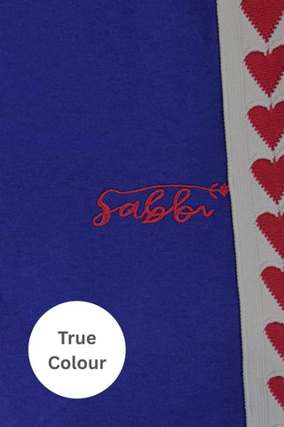 SABBI Raving Heart Pants - Blue - The Salty BabePants