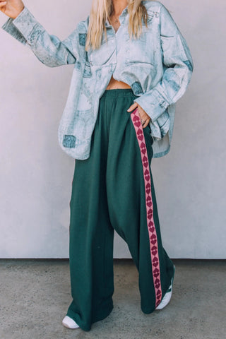 SABBI Raving Heart Pants - Green - The Salty BabePants