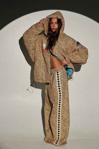SABBI Raving Hearts Pants - Drill Leopard - The Salty BabePants