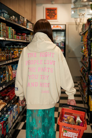 SABBI Self Love Club Hoodie - Off White - The Salty BabeHoodies