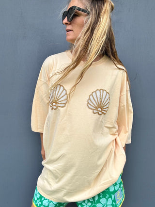 SABBI Shell Titty Tee - Creamy Yellow - The Salty BabeGraphic Tee Shirts