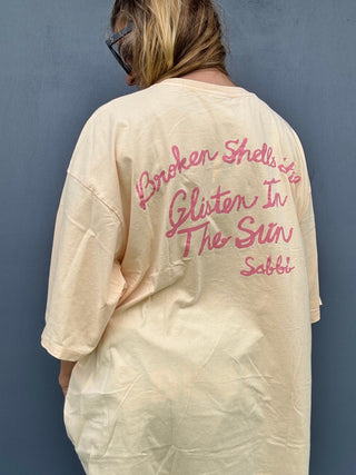 SABBI Shell Titty Tee - Creamy Yellow - The Salty BabeGraphic Tee Shirts