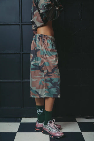 SABBI The Camo Mesh Jort Shorts | The Salty Babe