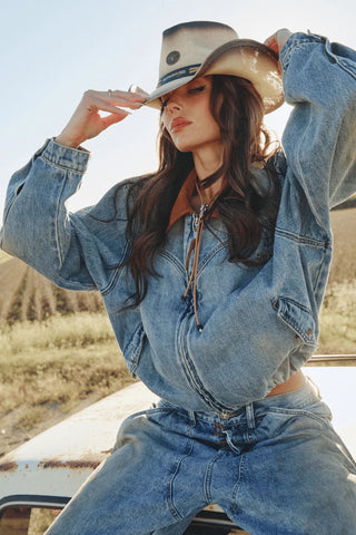 SABBI The True Grit Denim Jacket | The Salty Babe