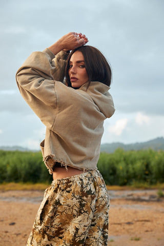 SABBI Trees Company Crop Hoodie - The Salty BabeSweatshirt