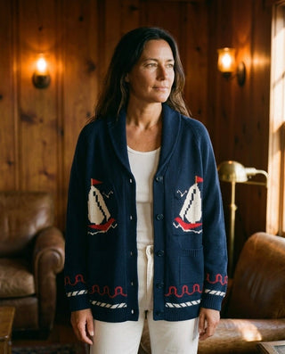 Sailboat Ranch Cardigan Sweater - The Salty BabeSweaters