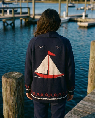 Sailboat Ranch Cardigan Sweater - The Salty BabeSweaters