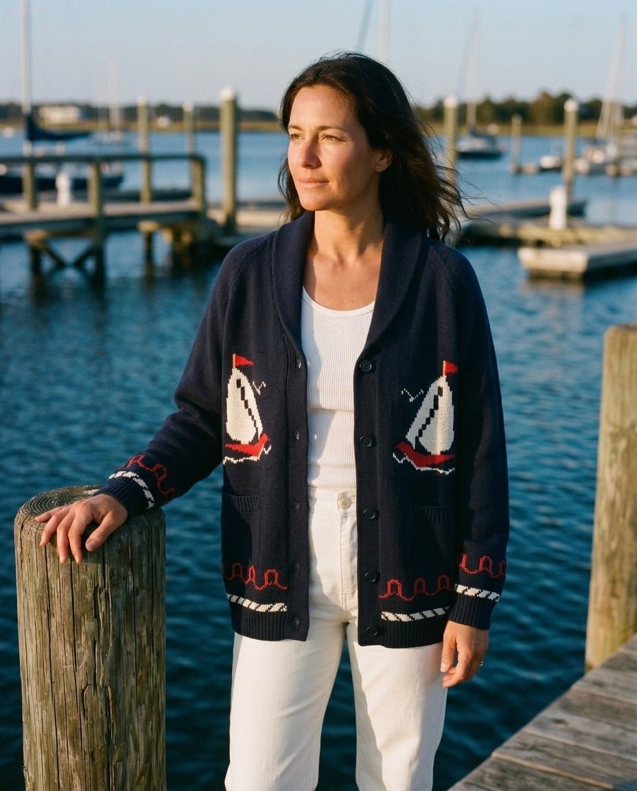 Sailboat Ranch Cardigan Sweater - The Salty BabeSweaters