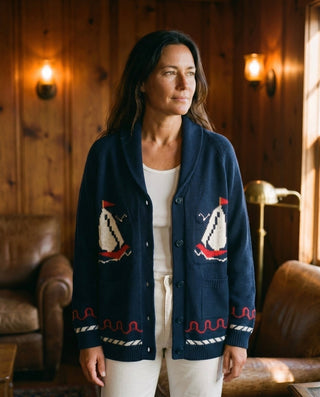 Sailboat Ranch Cardigan Sweater - The Salty BabeSweaters