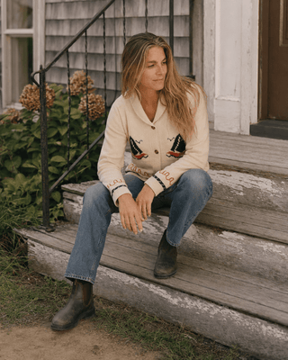 Sailboat Ranch Cardigan Sweater - Cream - The Salty BabeSweaters