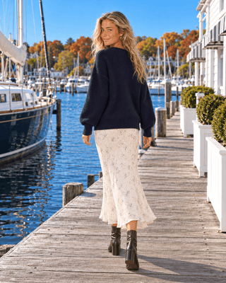 Salt Air Knit Sweater - Navy | The Salty Babe