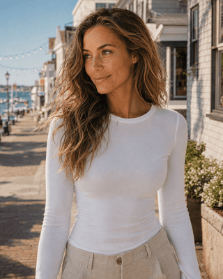 Salt Faded Long Sleeve Top - Off White - The Salty BabeLong Sleeve Tops