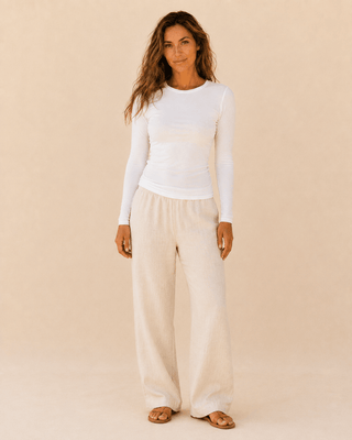 Salt Faded Long Sleeve Top - Off White - The Salty BabeLong Sleeve Tops