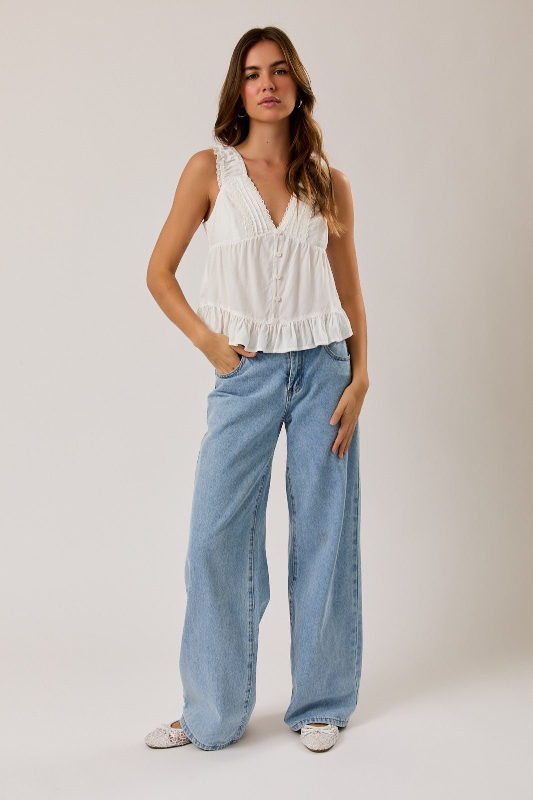 Salt Lace Tank - The Salty BabeTop
