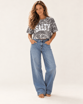 SALTY Crop Camo Tee (view 3) | The Salty Babe