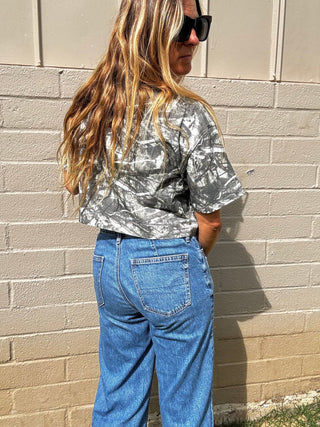 SALTY Crop Camo Tee - The Salty BabeGraphic Tee Shirts