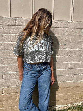 SALTY Crop Camo Tee - The Salty BabeGraphic Tee Shirts