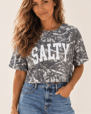 SALTY Crop Camo Tee (view 6) | The Salty Babe