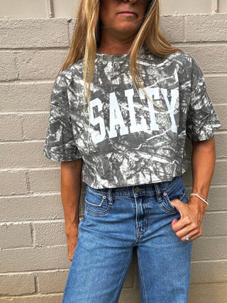 SALTY Crop Camo Tee - The Salty BabeGraphic Tee Shirts