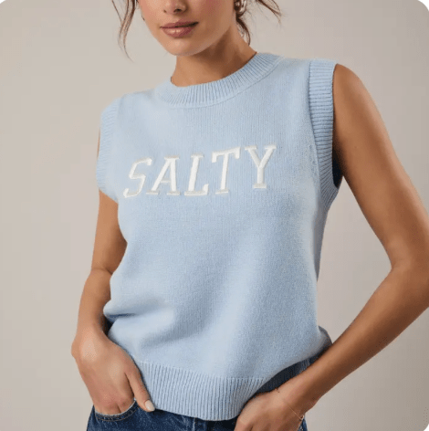 Salty & Free Sweater Vest - The Salty BabeTop