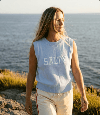 Salty & Free Sweater Vest - The Salty BabeTop