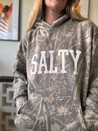 SALTY Graphic Hooded Sweatshirt - Deadwood Tree Camo - The Salty BabeFleece Tops