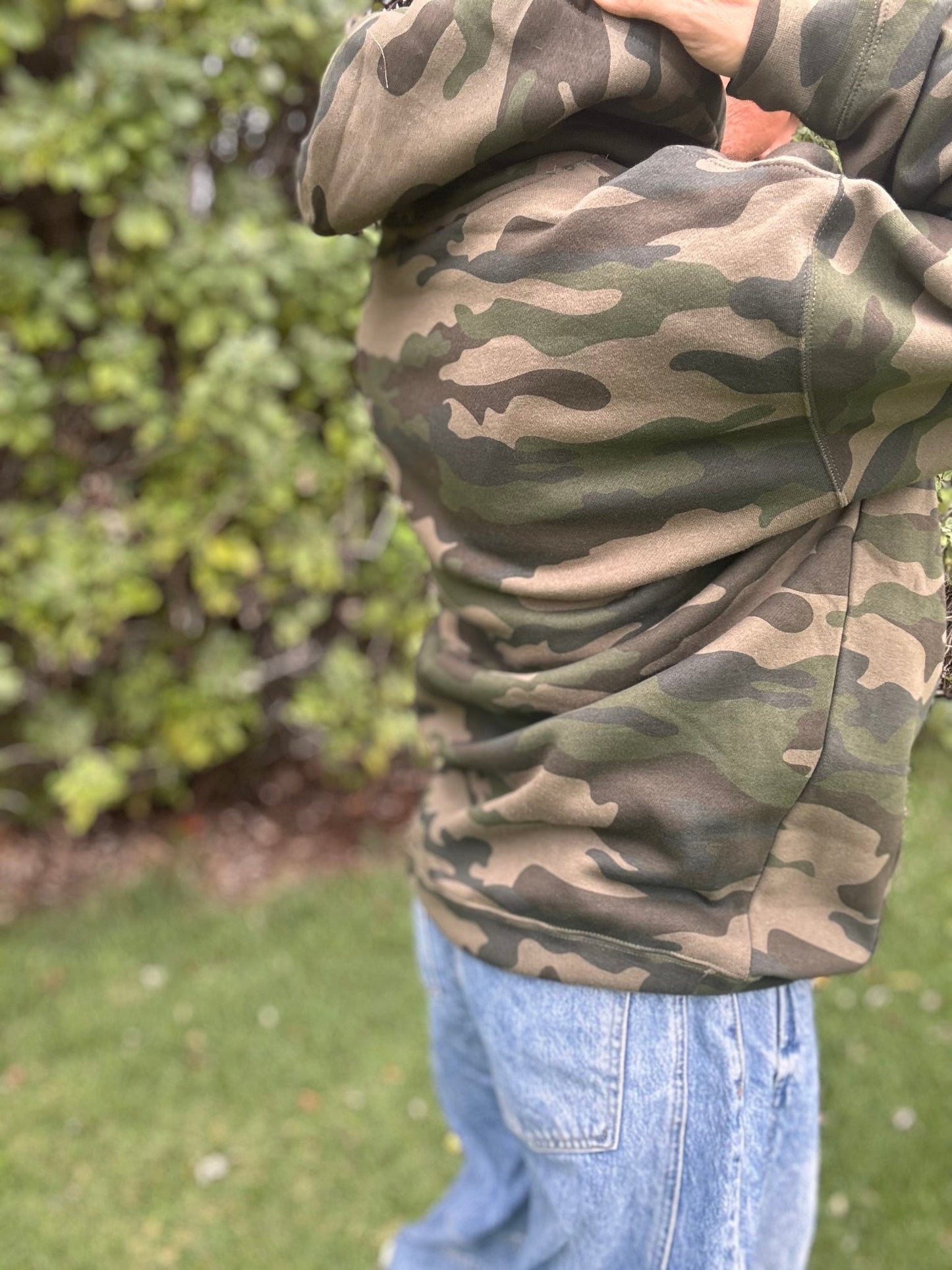 SALTY Graphic Hooded Sweatshirt - Green Camo - The Salty BabeFleece Tops