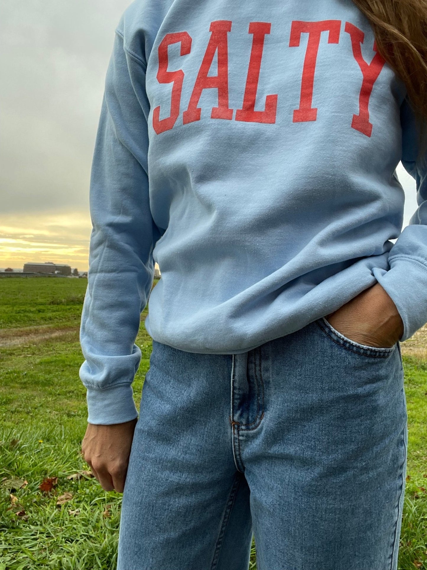 Salty graphic sweatshirt - The Salty BabeGraphic Sweatshirt