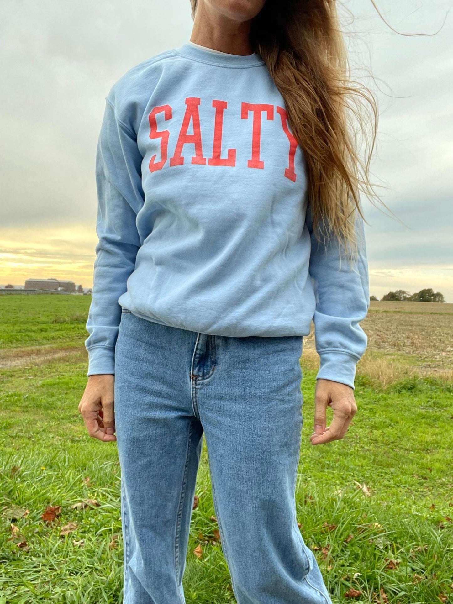 Salty graphic sweatshirt - The Salty BabeGraphic Sweatshirt