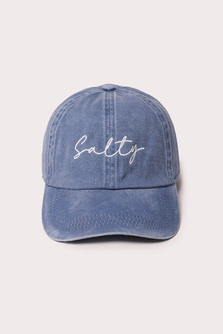 Salty Script Dad hat - The Salty BabeHats