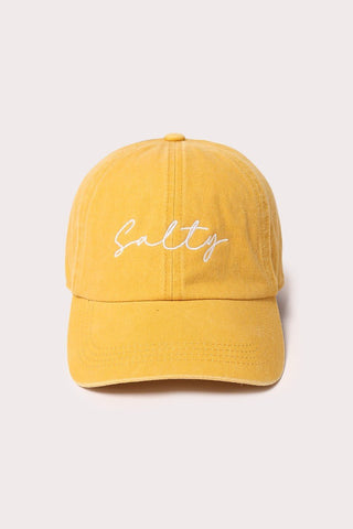 Salty Script Dad hat - The Salty BabeHats
