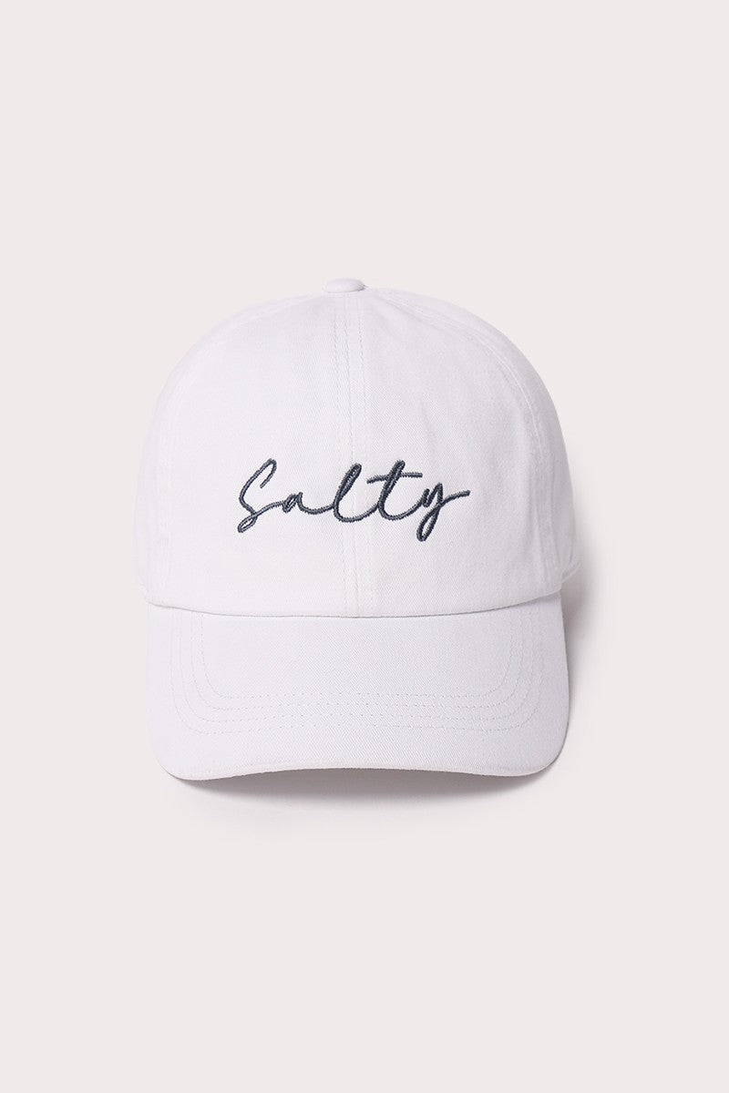 Salty Script Dad hat - The Salty BabeHats