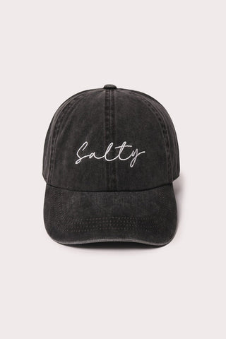 Salty Script Dad hat - The Salty BabeHats