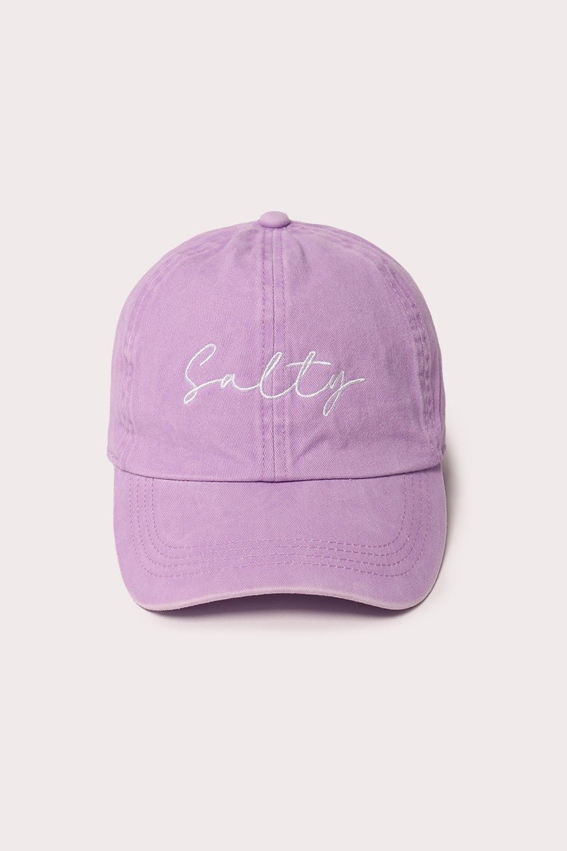 Salty Script Dad hat - The Salty BabeHats