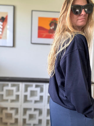 Salve Pride Oversized Sweatshirt - Deep Navy - The Salty BabeFleece Tops