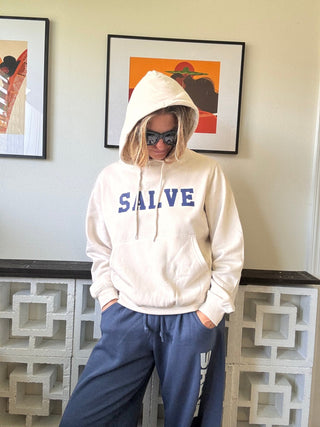 Salve Pride Relaxed Fit Hooded Sweatshirt - Beige - The Salty BabeFleece Tops