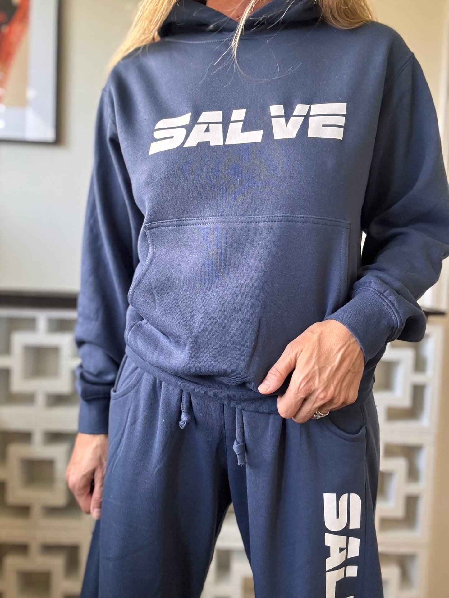 Salve Sportsmen Hooded Sweatshirt - Indigo Blue - The Salty BabeFleece Tops