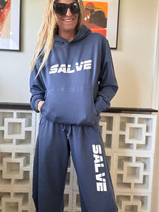 Salve Sportsmen Hooded Sweatshirt - Indigo Blue - The Salty BabeFleece Tops