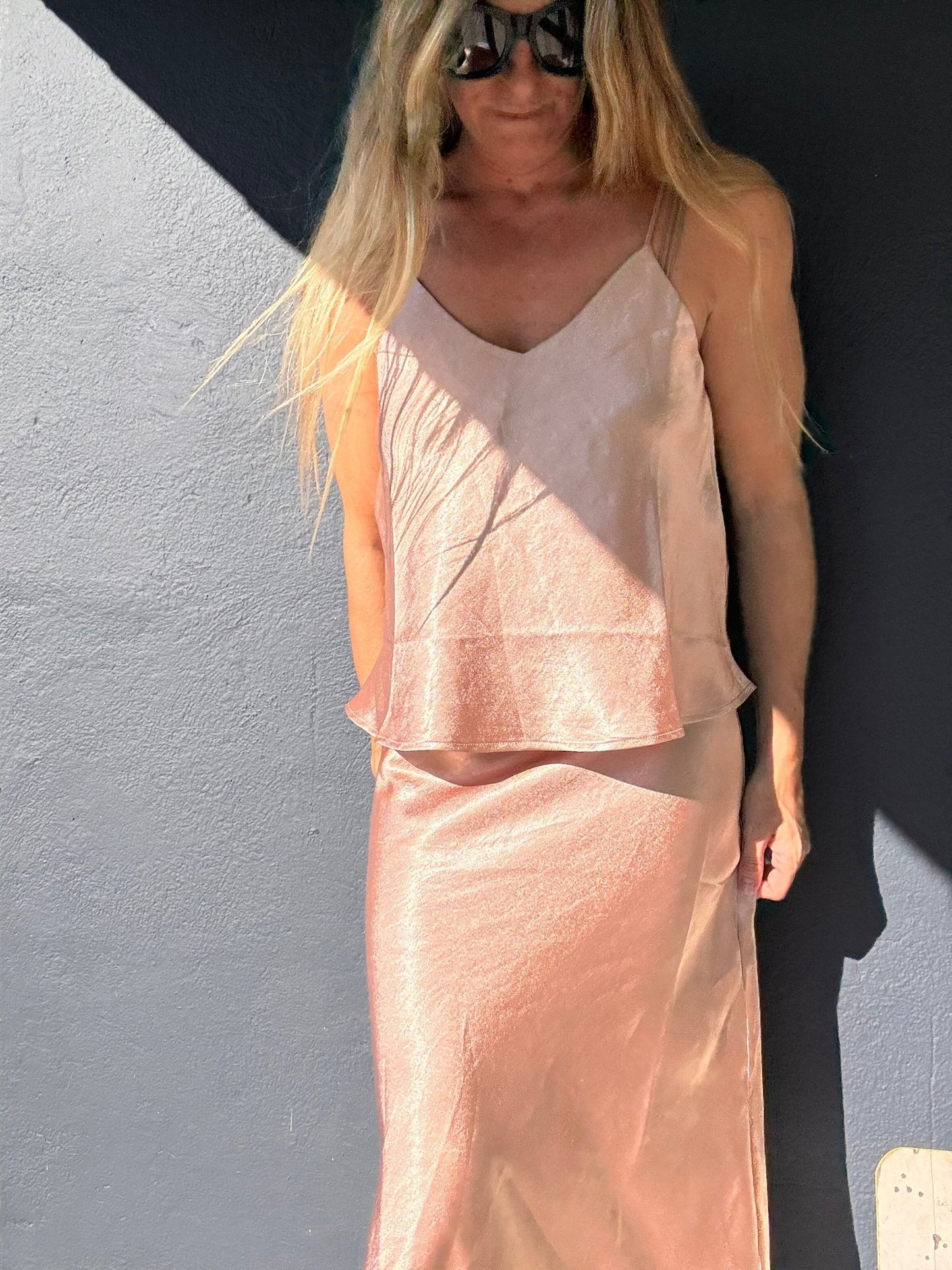 Satin Sweetheart Cami Top - The Salty BabeTop